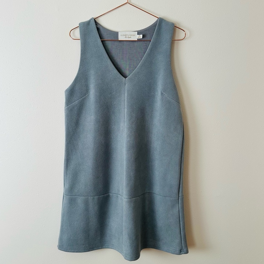 Anthropologie Elizabeth Crosby Princeps Shift Dress sleeveless overallsl dress - Picture 4 of 9